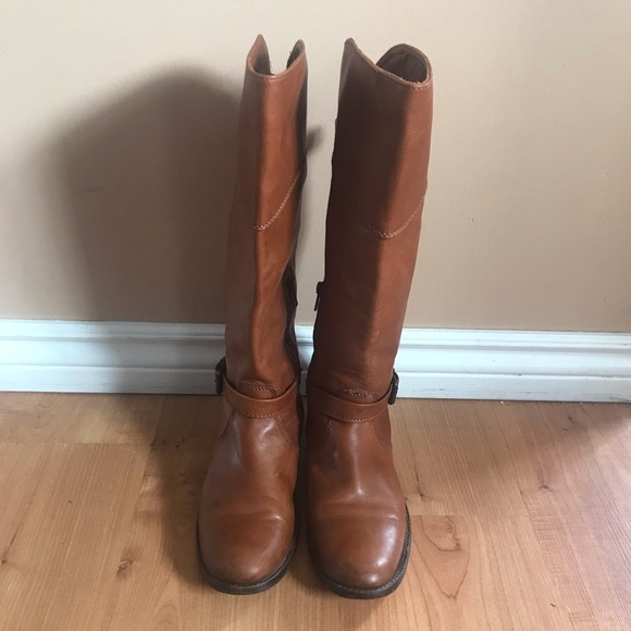 Frye Phillip Riding Whiskey boots leather size 8 - Picture 2 of 13